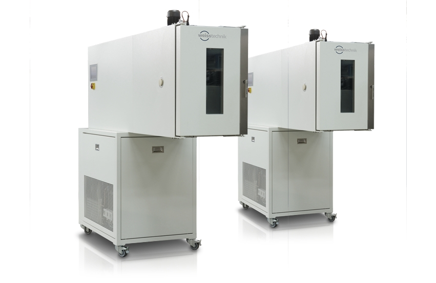 Teplotní a klimatické komory pro statické a dynamické zkušební stroje
