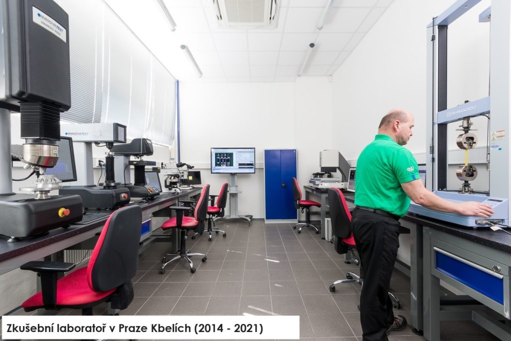 Zkušební laboratoř Praha Kbely JD Dvořák